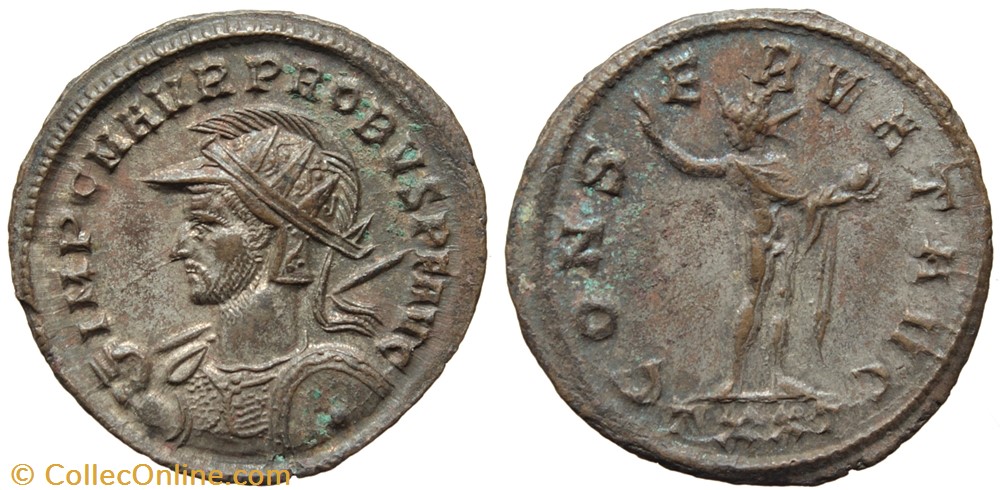 PROBUS RIC 347var. SOLD coins ancient to romans imperial and republican probus ric 347var sold