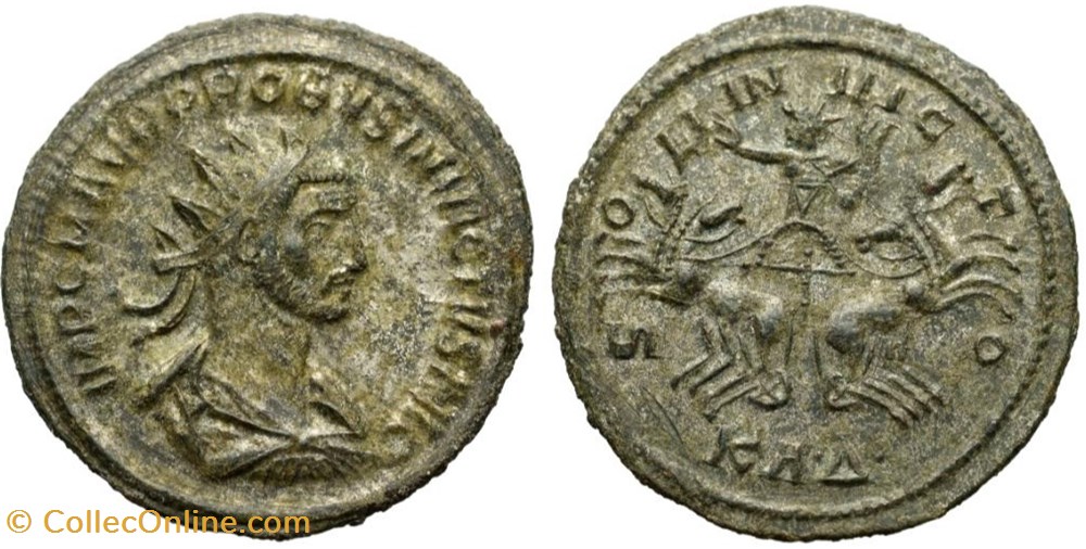 PROBUS RIC 867var. SOLD coins ancient to romans imperial and republican probus ric 867var sold
