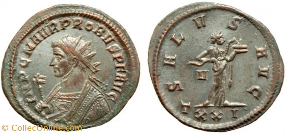 PROBUS RIC 497var. SOLD coins ancient to romans imperial and republican probus ric 497var sold