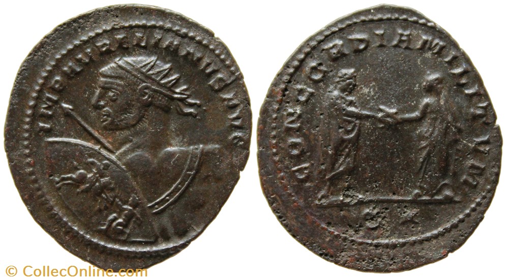 AURELIAN RIC TEMP 2191 - SOLD coins ancient b to roman republican imperial aurelian ric temp 2191 sold