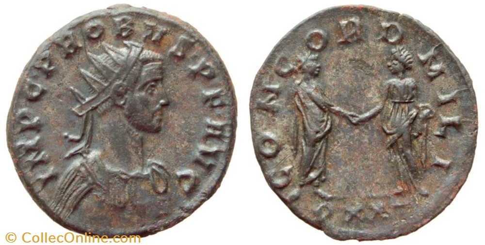 PROBUS RIC 326 CONCORD MILI SOLD coins ancient to romans imperial and republican probus ric 326 concord mili sold