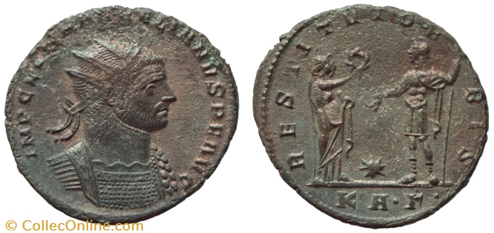 AURELIAN RIC TEMP 2795 SOLD coins ancient to romans imperial and republican aurelian ric temp 2795 sold