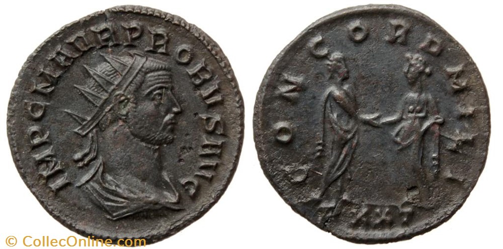PROBUS RIC 325 CONCORD MILI SOLD coins ancient to romans imperial and republican probus ric 325 concord mili sold