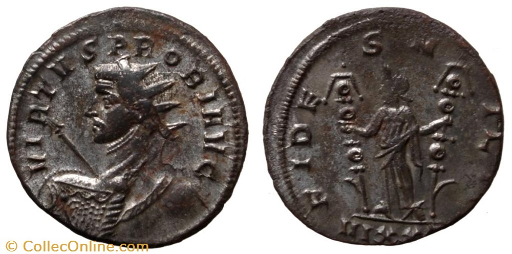 PROBUS RIC 366var. SOLD coins ancient to romans imperial and republican probus ric 366var sold