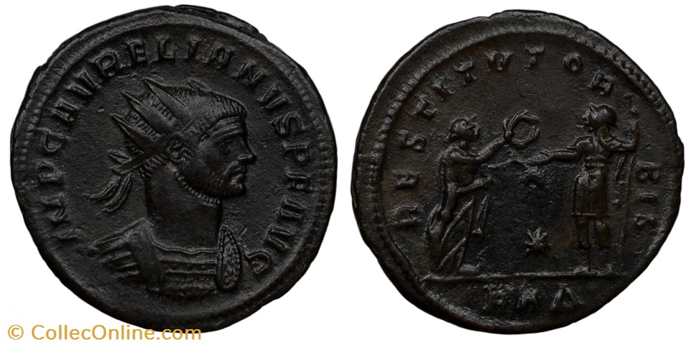 coins ancient to romans imperial and republican aurelian ric temp 2818 sold
