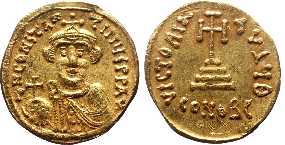 SEAR 0939 Constans II coins byzantine to heraclius dynasty sear 0939 constans ii