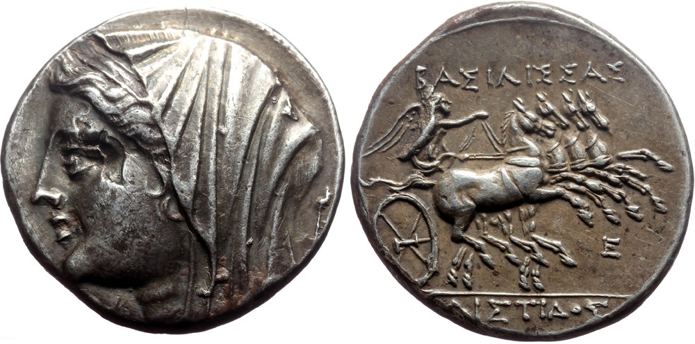 coins ancient to other 003 sicily syracuse philistis