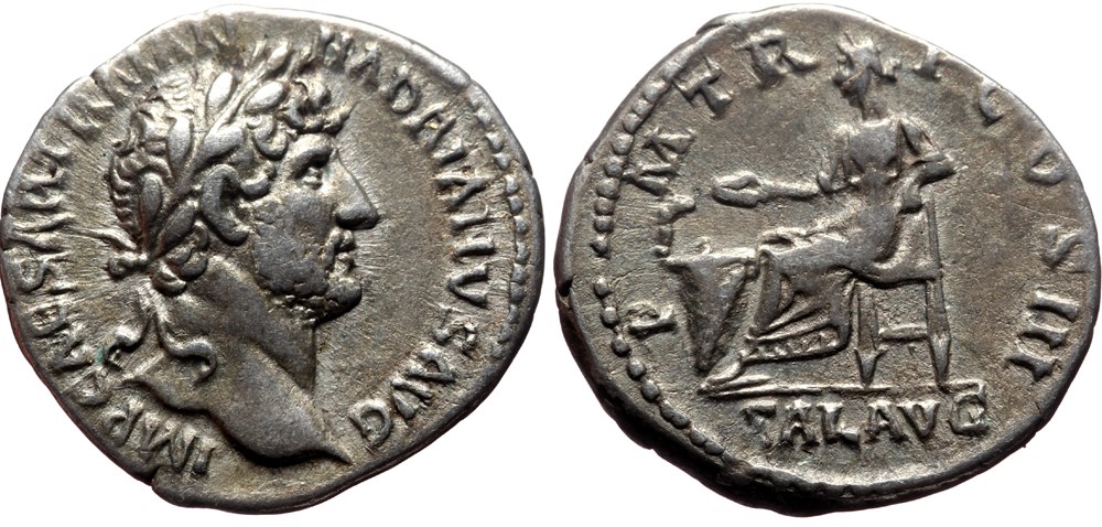 Hadrian denar RIC 374 SOLD coins ancient to romans imperial and republican hadrian denar ric 374 sold