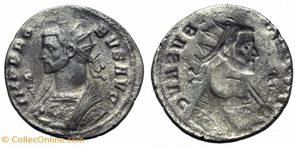 PROBUS ROMA H2 BUST OBVERSE BROCKAGE SOLD coins ancient to romans imperial and republican probus roma h2 bust obverse brockage sold