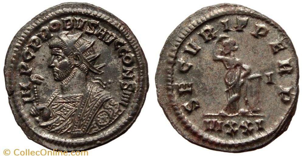PROBUS RIC 529var. SOLD coins ancient to romans imperial and republican probus ric 529var sold