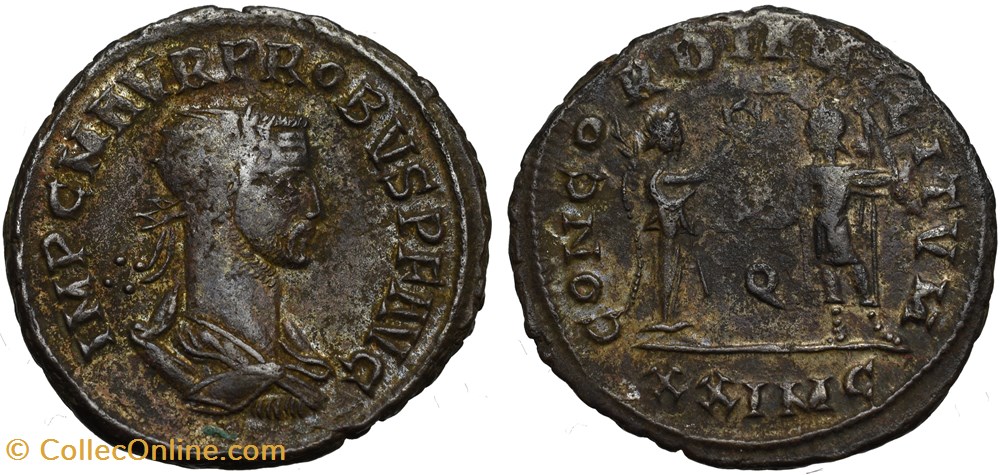 coins ancient to romans imperial and republican probus ric 907 mcxxi officina 4 sold