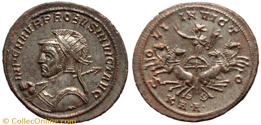 PROBUS RIC 867var. SOLD coins ancient to romans imperial and republican probus ric 867var sold