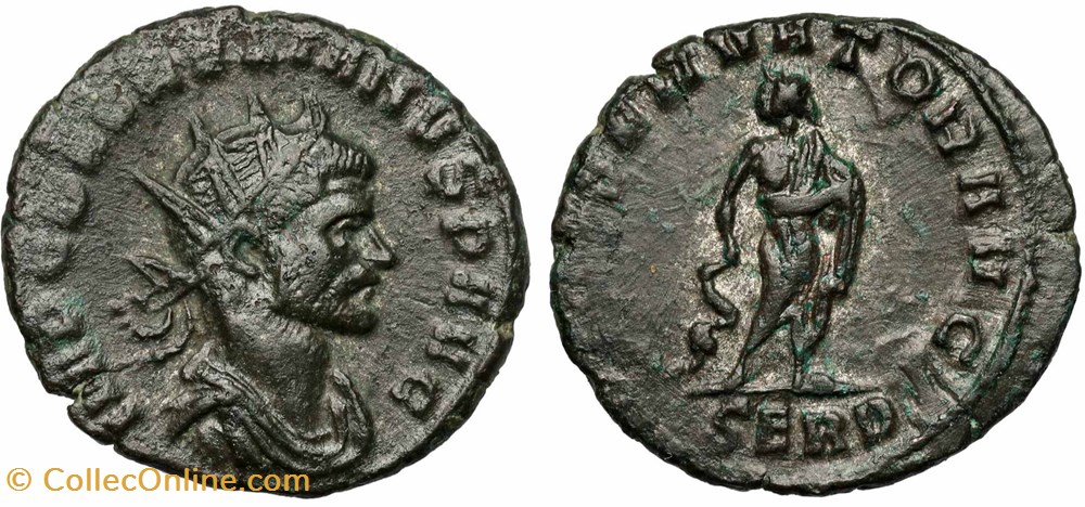 AURELIAN RIC TEMP 2523var. SOLD coins ancient to romans imperial and republican aurelian ric temp 2523var sold
