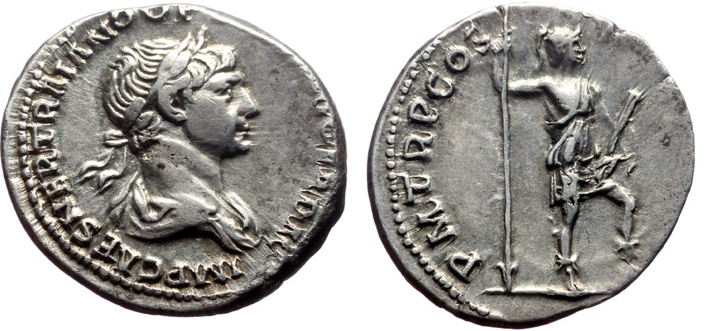 Traian Virtvs RIC 355 SOLD 650 coins ancient to romans imperial and republican traian virtvs ric 355 sold 650