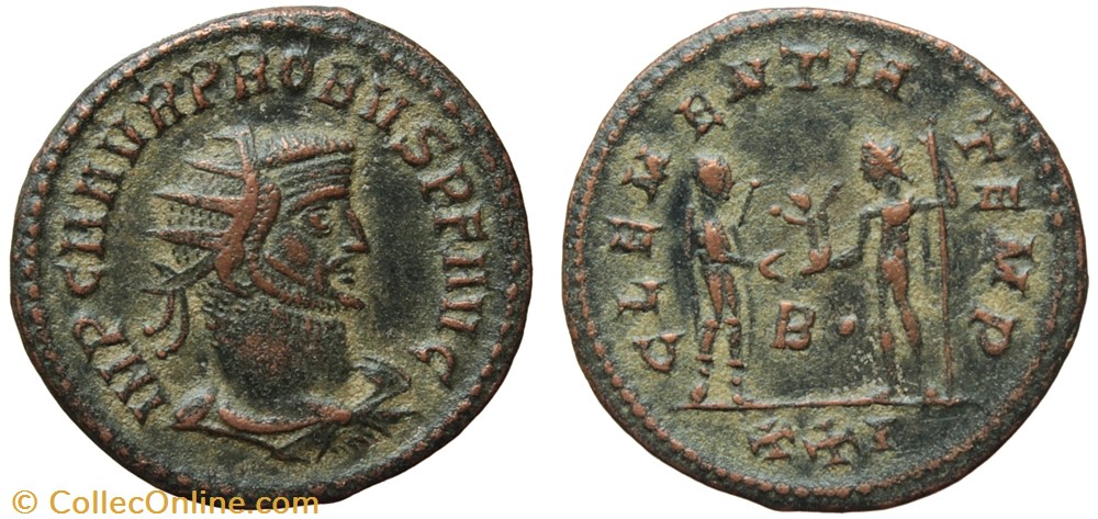 coins ancient to romans imperial and republican probus 3rd emmission off 2 sold