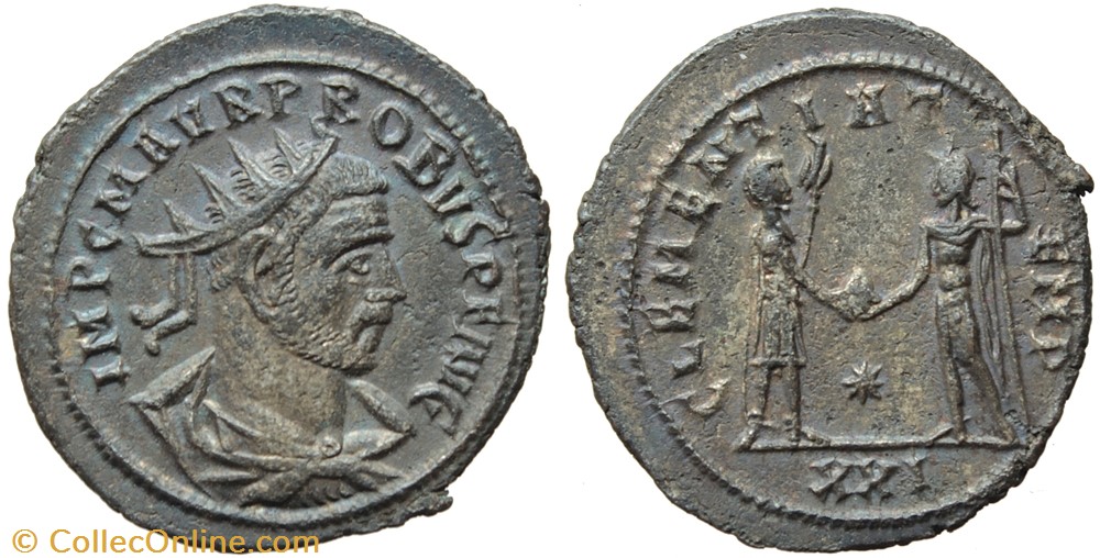 PROBUS ISSUE 2 OFF. 1 TEMP RIC 927 SOLD coins ancient to romans imperial and republican probus issue 2 off 1 temp ric 927 sold