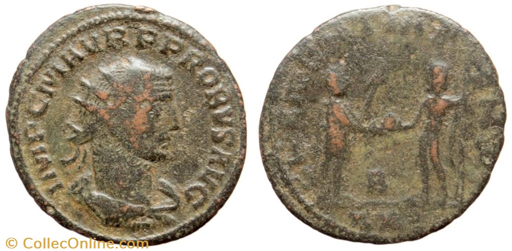 PROBUS RIC 921 OFFICINA 2 IMP C M AVR P PROBVS AVG (SIC!) UNIQUE ! SOLD coins ancient to romans imperial and republican probus ric 921 officina 2 imp c m avr p probvs avg sic unique sold