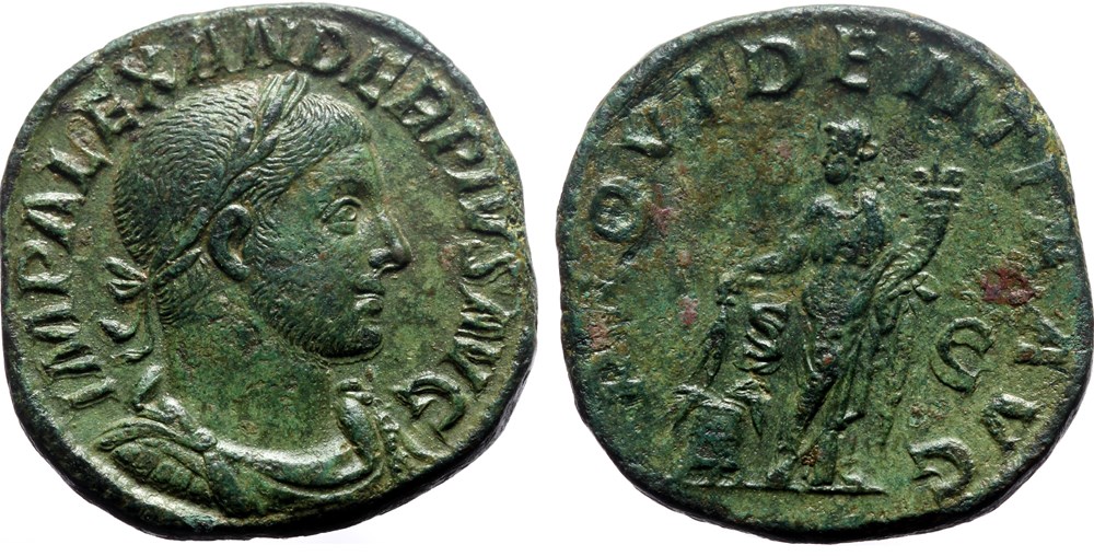 coins ancient to romans imperial republican 010f alexander sever providentia