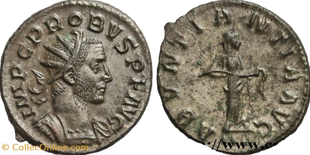 PROBUS BASTIEN 195 ABVNTIANTIA - SOLD coins antique c to roman republican imperial probus bastien 195 abvntiantia sold