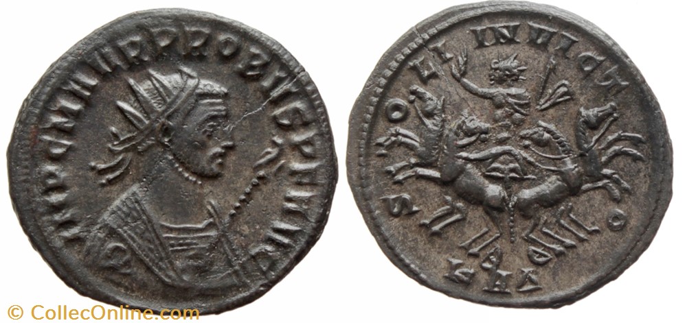 PROBUS RIC 861 VAR. H4 BUST OFFICINA 4 SOLD coins ancient to romans imperial and republican probus ric 861 var h4 bust officina 4 sold