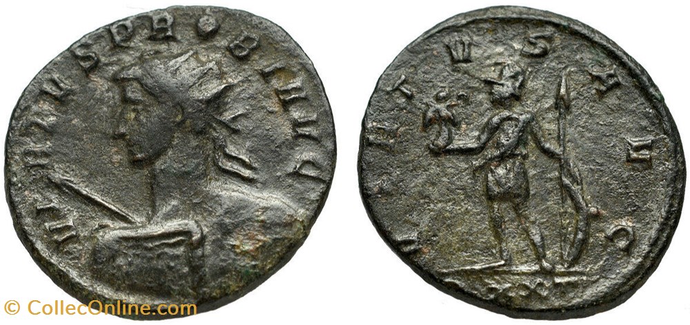 PROBUS RIC 437var. SOLD coins ancient to romans imperial and republican probus ric 437var sold