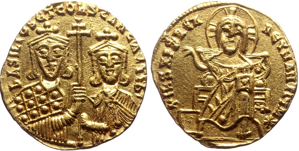 Sear 1704 Basil I the Macedonian coins byzantine to heraclius dynasty sear 1704 basil i the macedonian