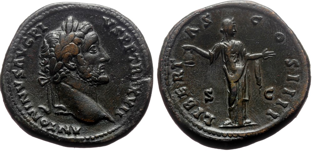 004 Antoninus Pius Libertas RIC 916a coins ancient romans imperial and republican 004 antoninus pius libertas ric 916a