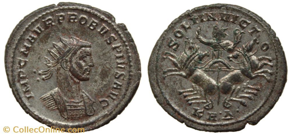 PROBUS RIC 865var. SOLD coins ancient to romans imperial and republican probus ric 865var sold