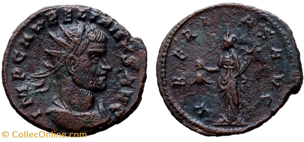 AURELIAN RIC TEMP 1925 - SOLD coins ancient to roman republic imperial aurelian ric temp 1925 sold