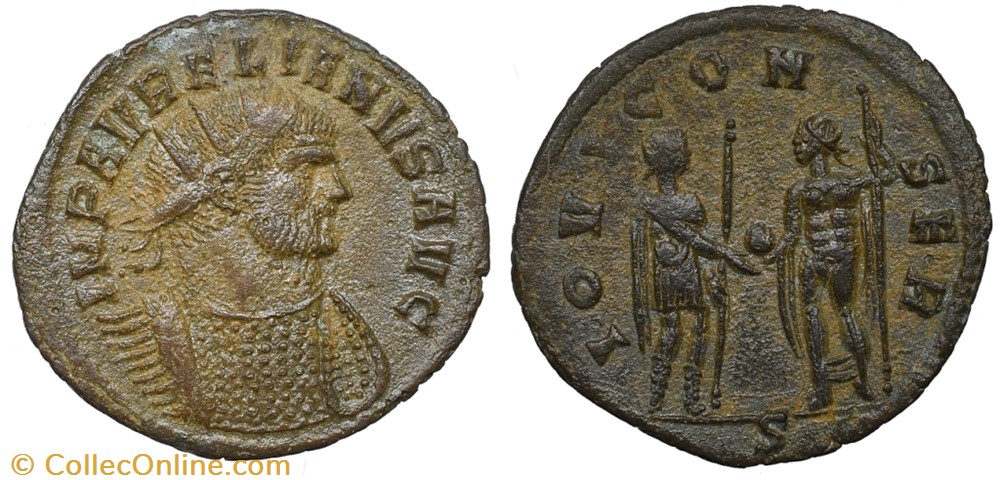 AURELIAN RIC TEMP 2612 LONG SCEPTRE - SOLD coins ancient to roman republic imperial aurelian ric temp 2612 long sceptre sold