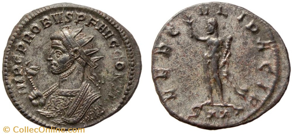 PROBUS RIC 378var. SOLD coins ancient to romans imperial and republican probus ric 378var sold