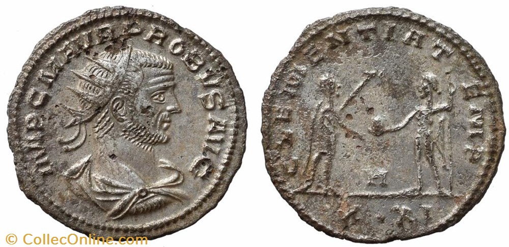 PROBUS RIC 921 OFFICINA 1 X•XI IN EXERGUE SOLD coins ancient to romans imperial and republican probus ric 921 officina 1 x xi in exergue sold