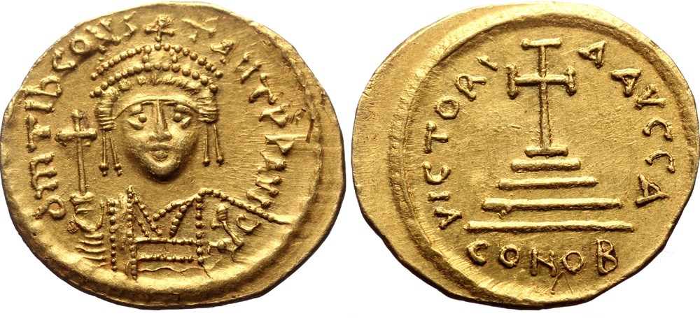SEAR 0422 TIBERIUS CONSTANTINUS coins byzantine to heraclius dynasty sear 0422 tiberius constantinus