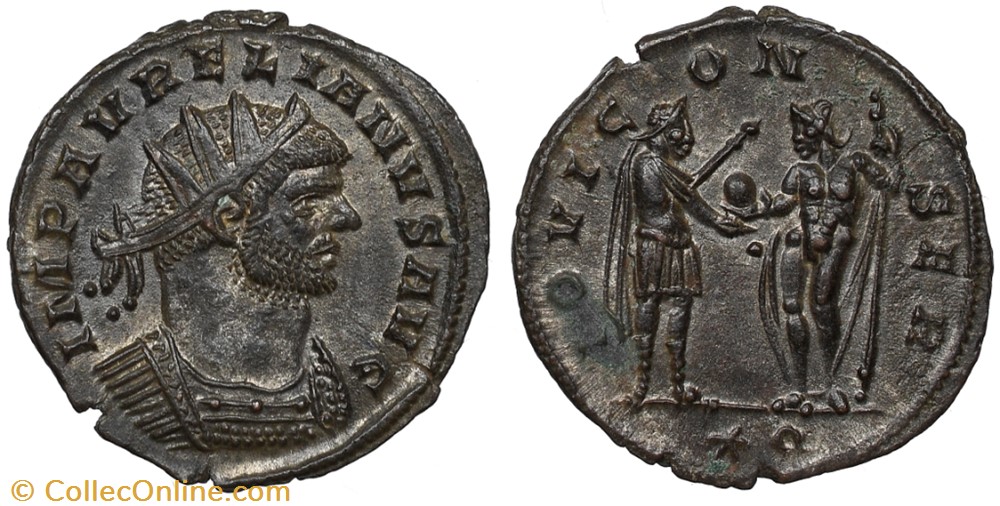 AURELIAN RIC TEMP 2157 - SOLD coins ancient b to roman republican imperial aurelian ric temp 2157 sold