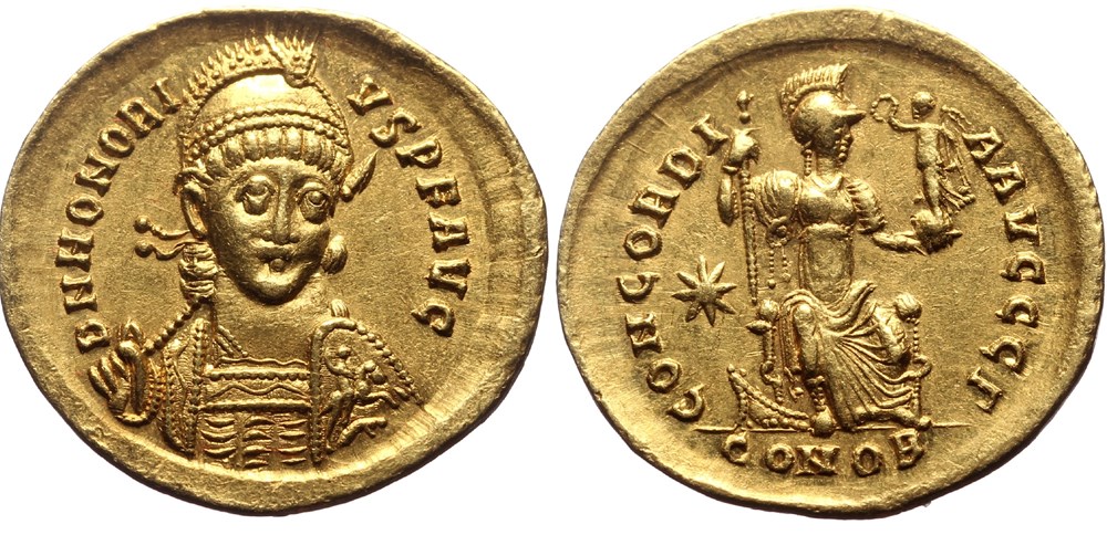 009 Honorius coins ancient to other 009 honorius