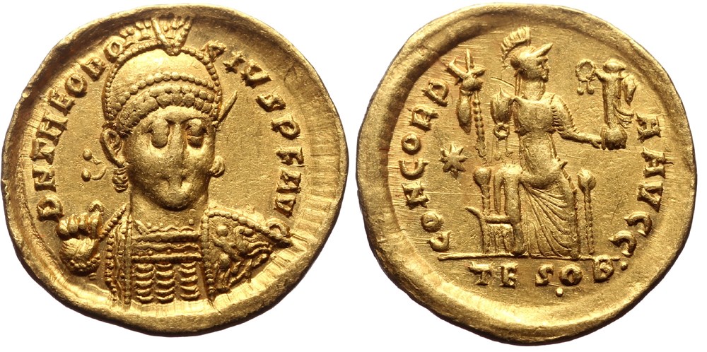 011 Theodosius II SOLD coins ancient to other 011 theodosius ii sold