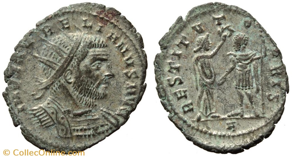 AURELIAN RIC TEMP 2968 SOLD coins ancient to romans imperial and republican aurelian ric temp 2968 sold