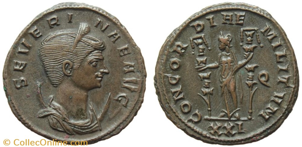 SEVERINA RIC TEMP 2430 SOLD coins ancient to romans imperial and republican severina ric temp 2430 sold