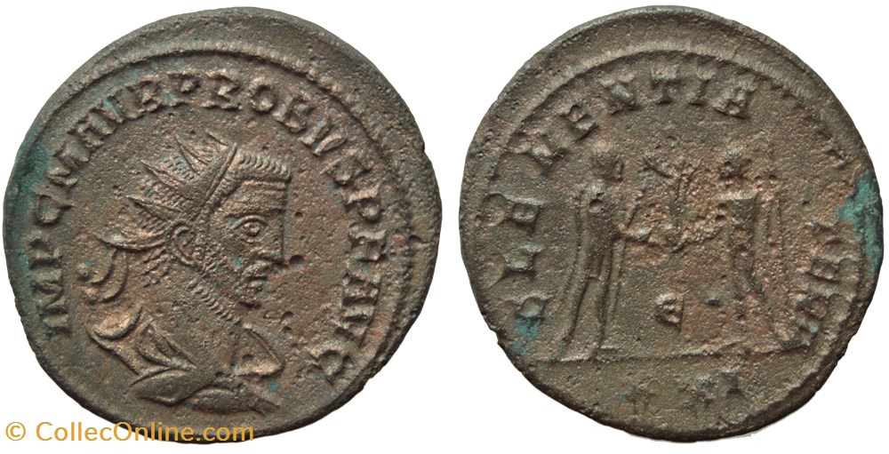 PROBUS 3rd EMMISSION OFF. 5 - SOLD coins antique c to a roman republican imperial probus 3rd emmission off 5 sold