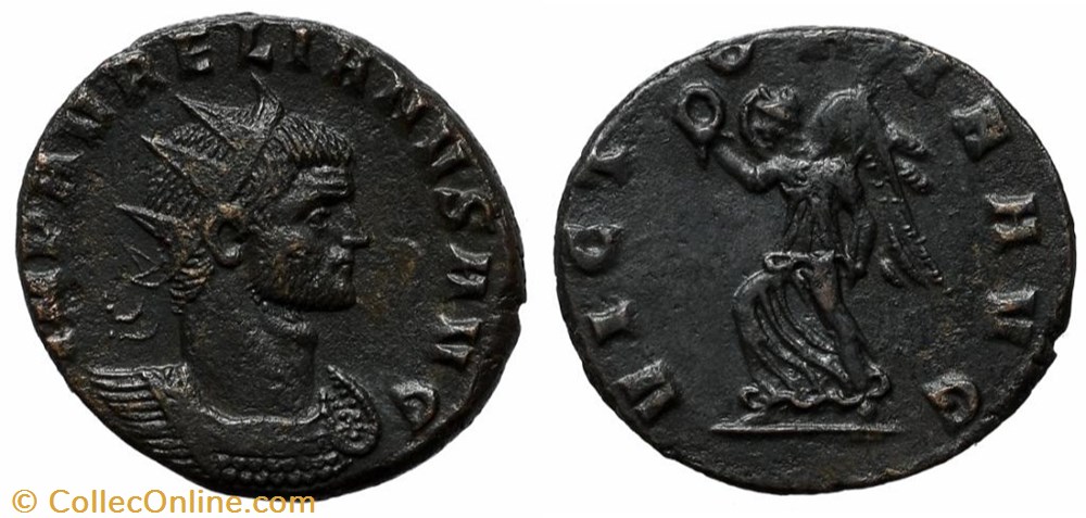 AURELIAN RIC TEMP 2451 SOLD coins ancient to romans imperial and republican aurelian ric temp 2451 sold
