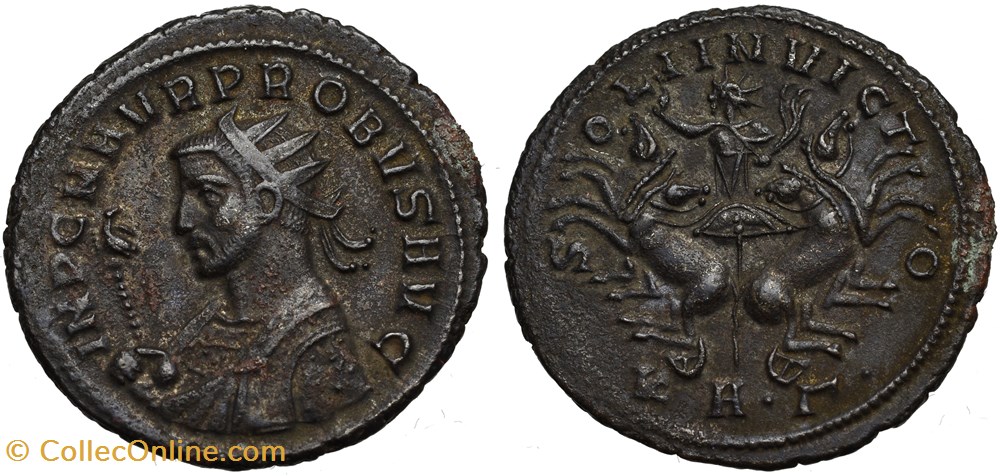 PROBUS RIC 862 H2 BUST OFFICINA 3 SOLD coins ancient to romans imperial and republican probus ric 862 h2 bust officina 3 sold