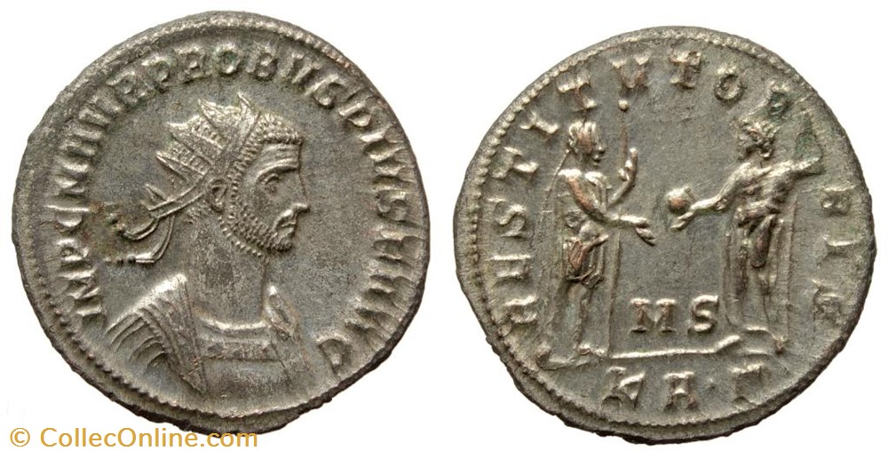 PROBUS RIC 857var. SOLD coins ancient to romans imperial and republican probus ric 857var sold