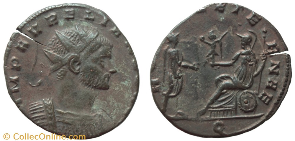 AURELIAN RIC TEMP 1476 SOLD coins ancient to roman republic imperial aurelian ric temp 1476 sold