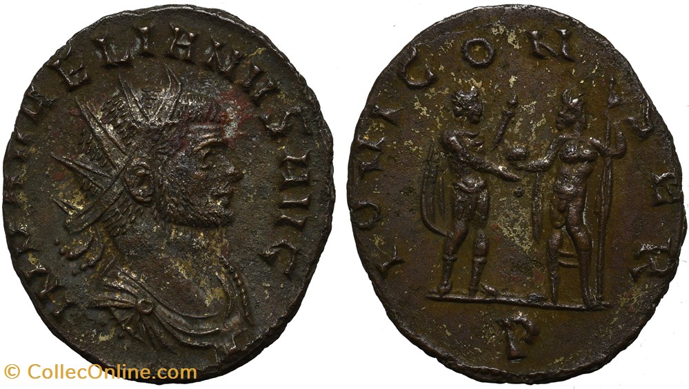 AURELIAN RIC TEMP 2582 SOLD coins ancient to romans imperial and republican aurelian ric temp 2582 sold