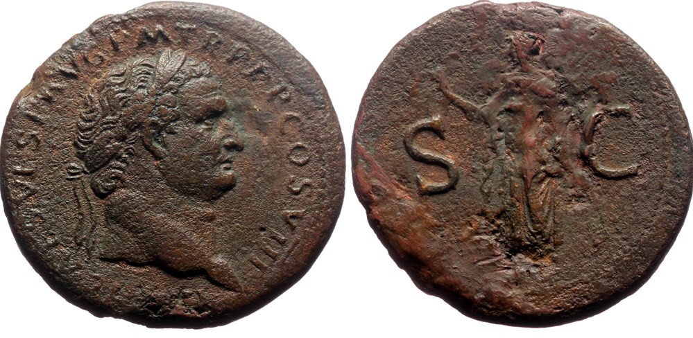 Titus Sestertius Spes SOLD 1000 coins ancient to romans imperial and republican titus sestertius spes sold 1000