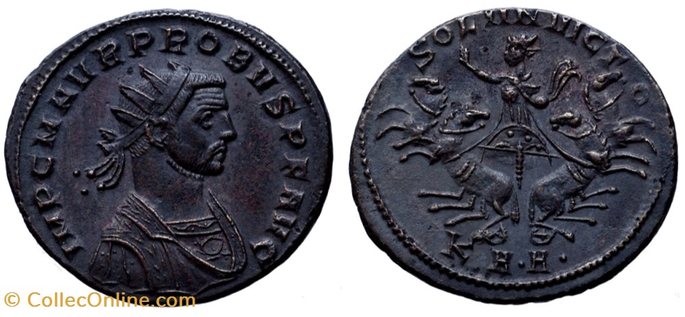 PROBUS RIC 861var. SOLD coins ancient to romans imperial and republican probus ric 861var sold
