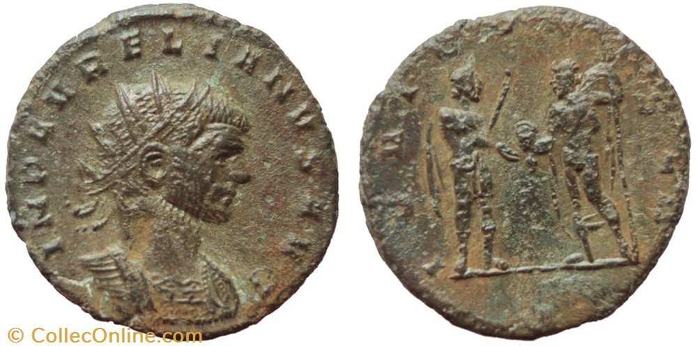 AURELIAN RIC TEMP 2587 or 2592 - SOLD coins antique b to roman republican imperial aurelian ric temp 2587 or 2592 sold