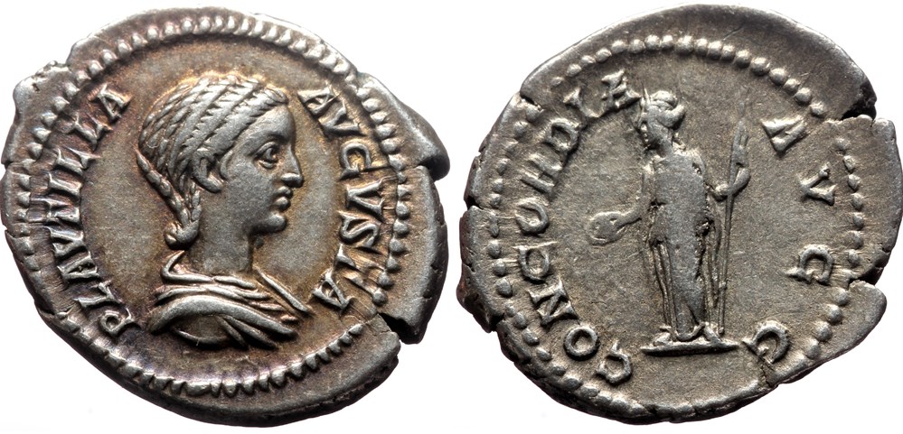 Plautilla Denar SOLD coins ancient to romans imperial and republican plautilla denar sold