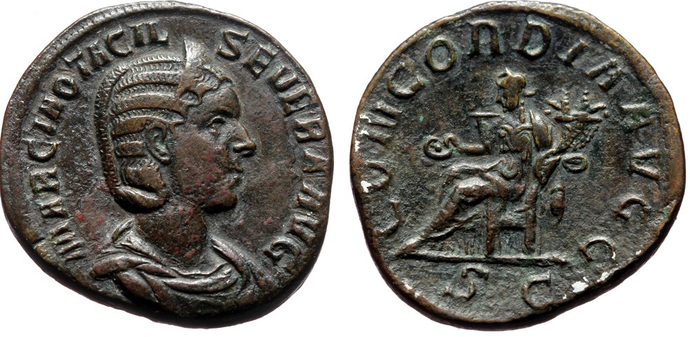 coins ancient to romans imperial and republican 010p otacilia severa sold
