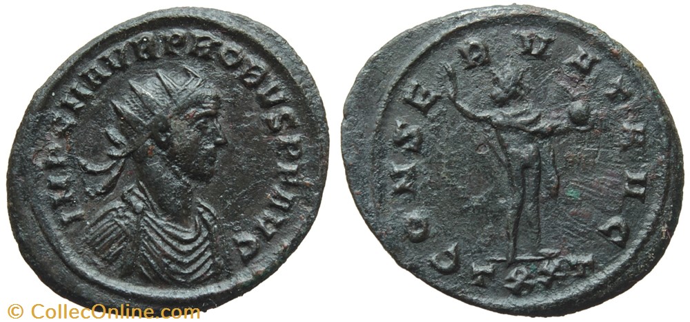 PROBUS RIC 347var. SOLD coins ancient to romans imperial and republican probus ric 347var sold